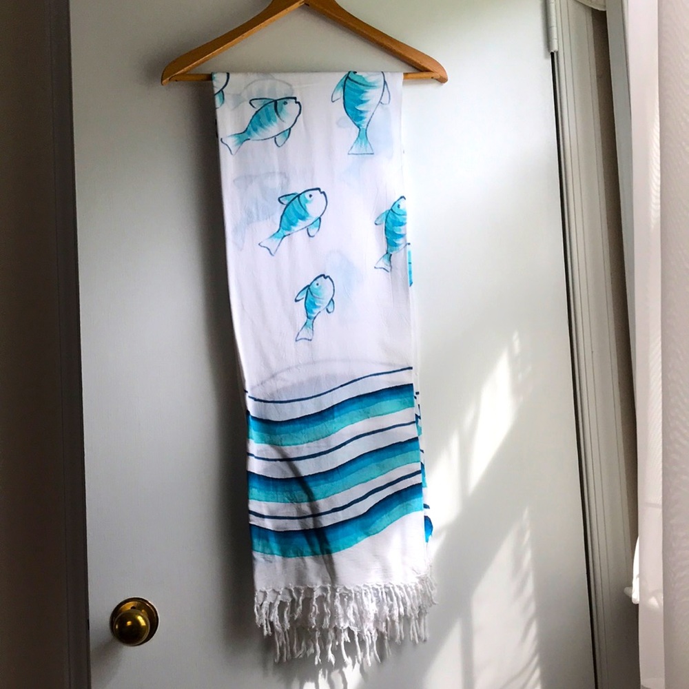 Tropical Summer Sarong Scarf 45” x 65”